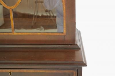 19th Century English George III Mahogany Breakfront Bookcase