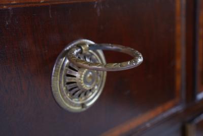 19th Century English George III Mahogany Breakfront Bookcase