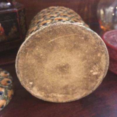 19th Century English Glazed Ceramic Container