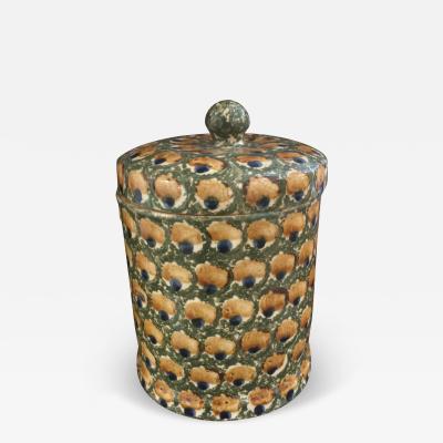 19th Century English Glazed Ceramic Container