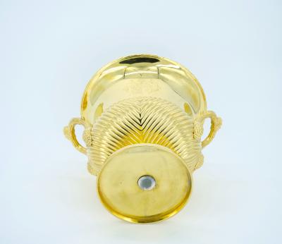 19th Century English Gold Washed Silverplate Champagne Cooler