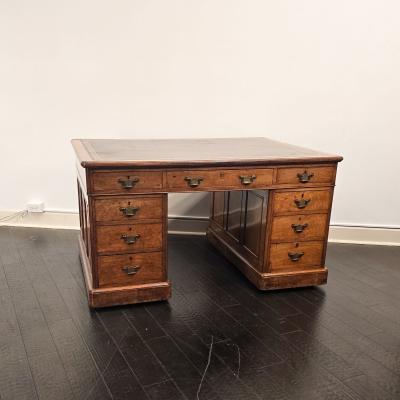 19th Century English Mahogany Partners Desk