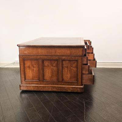 19th Century English Mahogany Partners Desk