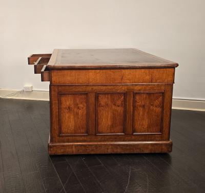 19th Century English Mahogany Partners Desk