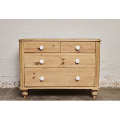 19th Century English Pine Chest of Drawers