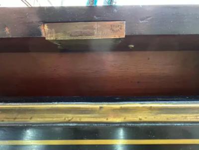 19th Century English Regency Ebonized Desk