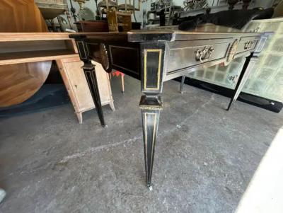 19th Century English Regency Ebonized Desk