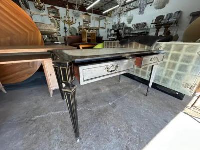 19th Century English Regency Ebonized Desk