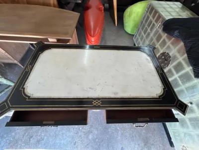 19th Century English Regency Ebonized Desk