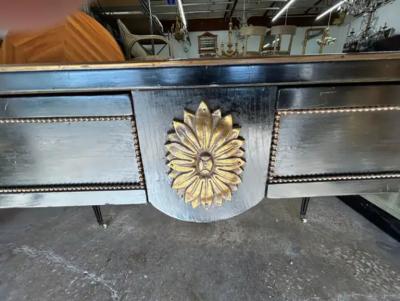 19th Century English Regency Ebonized Desk