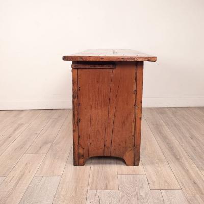 19th Century English Rustic Pine Sideboard Cabinet