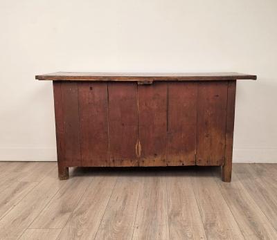 19th Century English Rustic Pine Sideboard Cabinet
