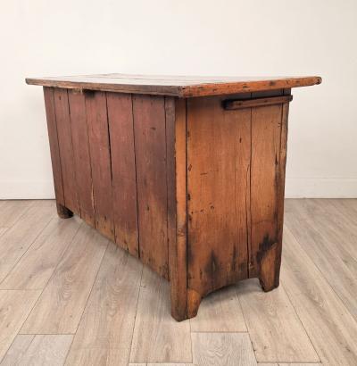 19th Century English Rustic Pine Sideboard Cabinet