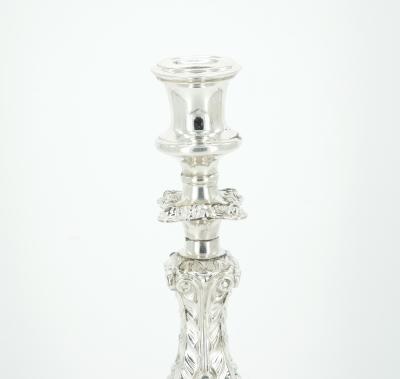 19th Century English Sheffield Silver Plated Five Light Convertible Candelabra