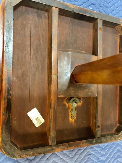 19th Century English Tilt Top Game Checkerboard or Card Table
