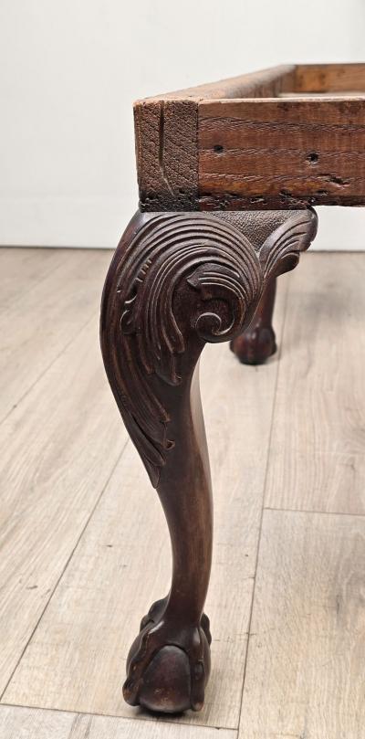 19th Century English or Irish Mahogany Chippendale Settee