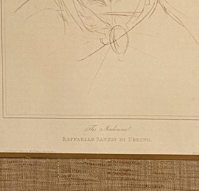 19th Century Engraving of Old Master Sketch