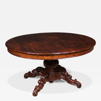 19th Century Extendable Mahogany Table