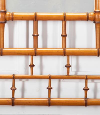 19th Century Faux Bamboo Mahogany Hall Stand