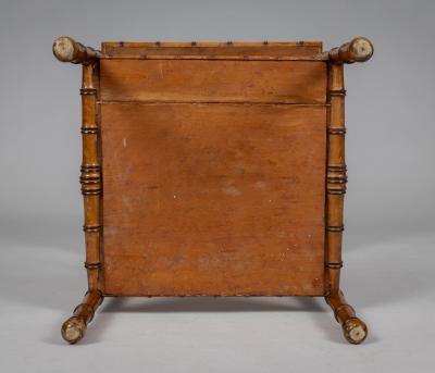 19th Century Faux Bamboo Night Stand Side Table