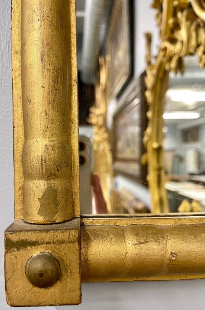 19th Century Federal Eglomise Decorated Wall or Table Mirror