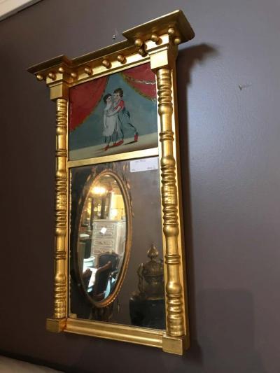 19th Century Federal Guild Gold Framed Wall Mirror