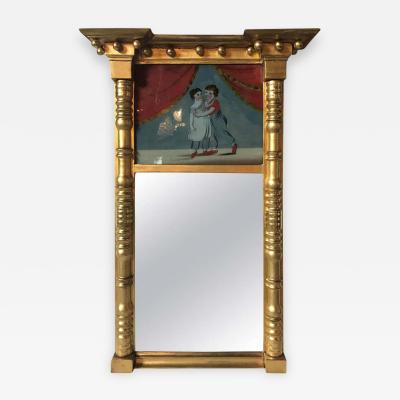 19th Century Federal Guild Gold Framed Wall Mirror