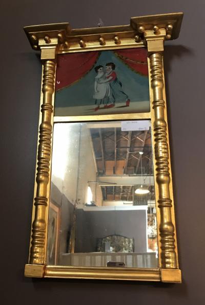 19th Century Federal Guild Gold Framed Wall Mirror