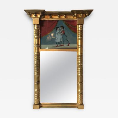 19th Century Federal Guild Gold Framed Wall Mirror
