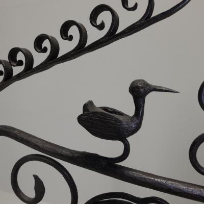 19th Century Figurative Fire Guard Italy