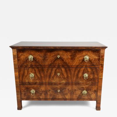 19th Century Fine Biedermeier Walnut Chest of Drawers Vienna c 1825 