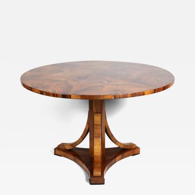 19th Century Fine Walnut Biedermeier Table Vienna c 1825 