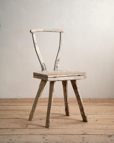 19th Century Folk Art Chair Table