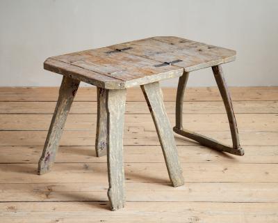 19th Century Folk Art Chair Table