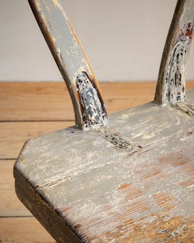 19th Century Folk Art Chair Table
