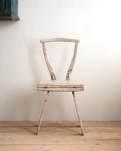 19th Century Folk Art Chair Table