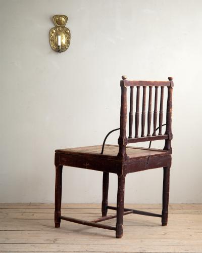 19th Century Folk Art Convertible Chair Table