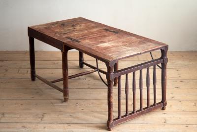 19th Century Folk Art Convertible Chair Table