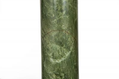 19th Century French Antique Neoclassical Green Marble Pedestal Column