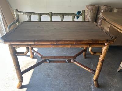 19th Century French Bamboo Table Or Desk
