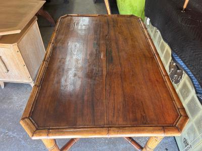 19th Century French Bamboo Table Or Desk