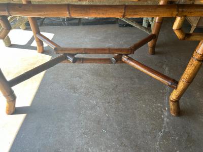 19th Century French Bamboo Table Or Desk