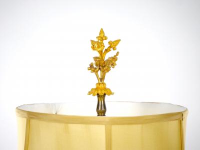 19th Century French Bronze Mounted Black Marble Pair Table Lamp