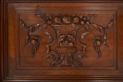 19th Century French Carved Oak Server Sideboard
