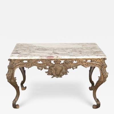 19th Century French Carved Wood Centre Table