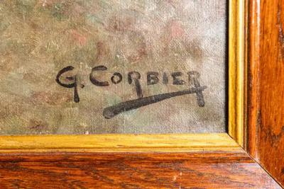 19th Century French Dog Painting