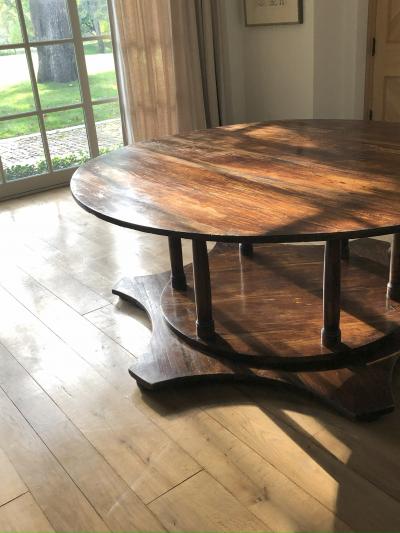 19th Century French Empire Round Dining Table
