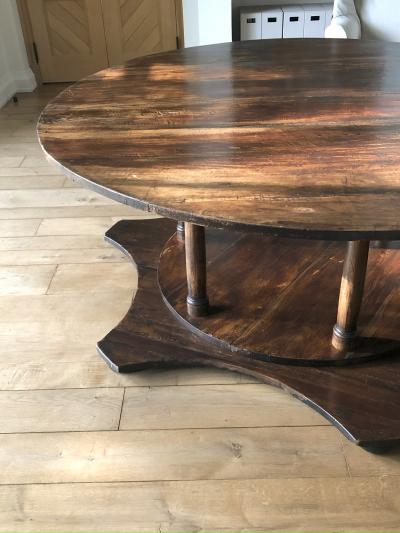 19th Century French Empire Round Dining Table