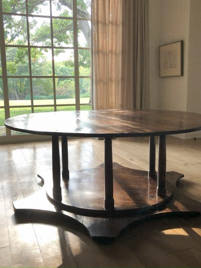 19th Century French Empire Round Dining Table