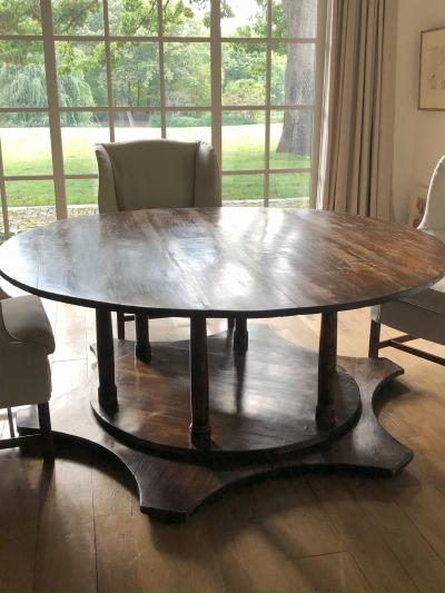 19th Century French Empire Round Dining Table